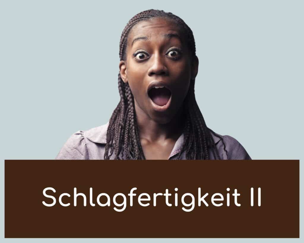 Seminar Schlagfertigkeit / Schlagfertigkeits­straining Fortgeschrittene